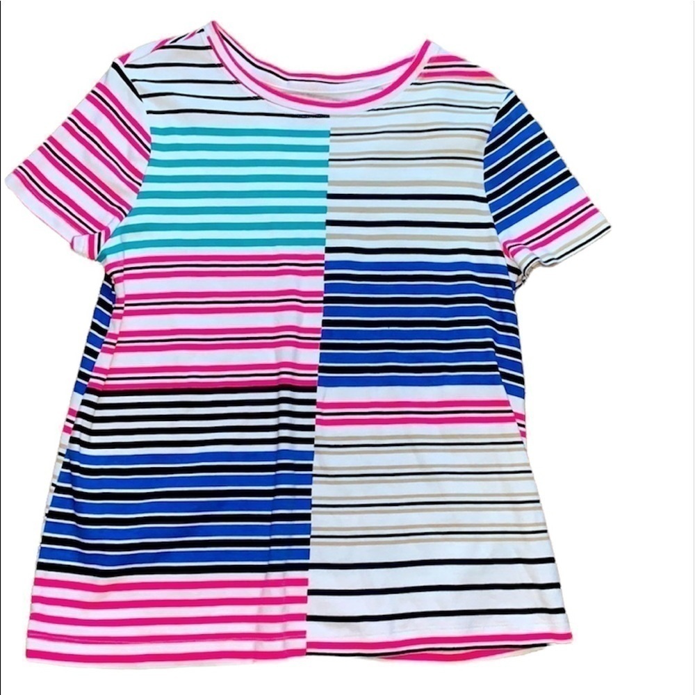 Westbound women’s short sleeve striped top size Medium